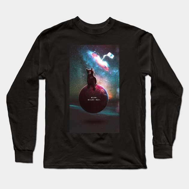 Milky way Long Sleeve T-Shirt by Artype